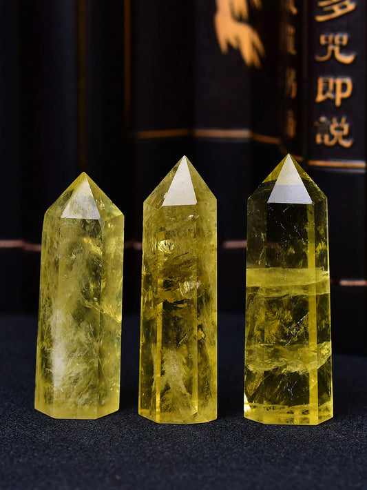 Natural Crystal Point Citrine Healing Obelisk