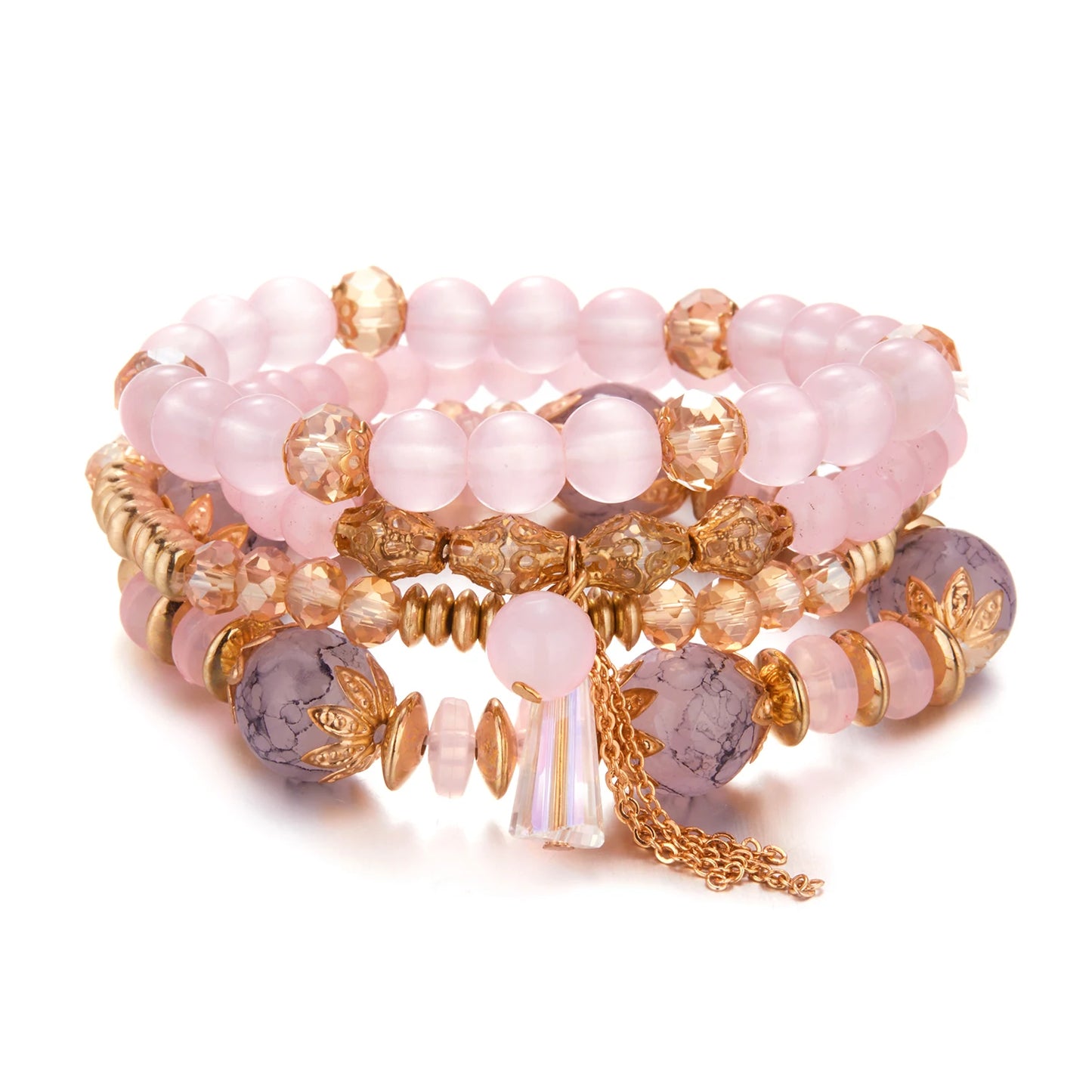 Handmade Crystal Goddess Beads Bracelets